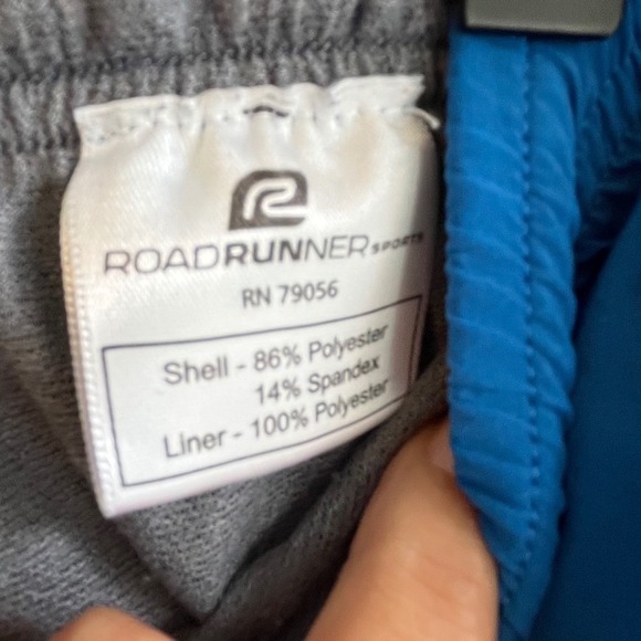 Road Runner Blue Running Shorts Lightweight Athletic Workout Activewear Shorts - Picture 9 of 13